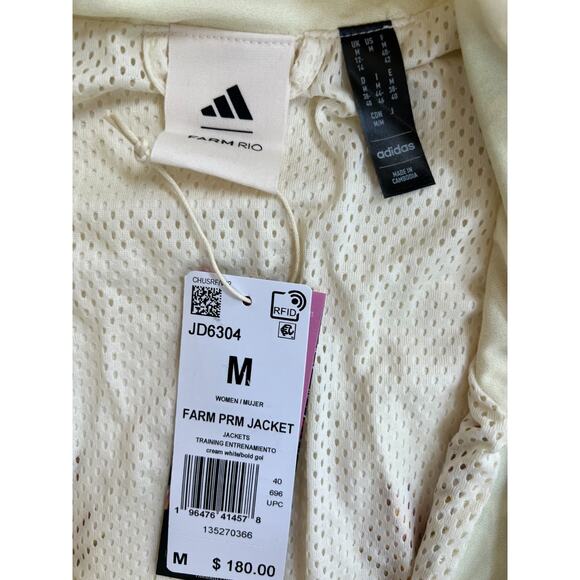 adidas x FARM Rio Premium Jacket JD6304 Women's Size M New - Picture 16 of 16
